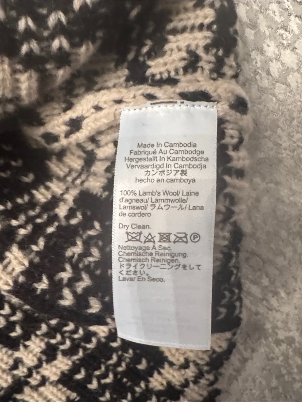 J. Crew Rollneck sweater in snowflake jacquard lambswool